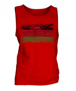 Malawi Distressed Flag Mens Vest
