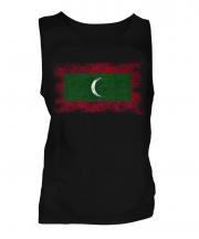 Maldives Distressed Flag Mens Vest