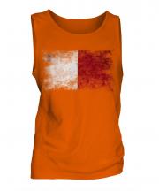 Malta Distressed Flag Mens Vest