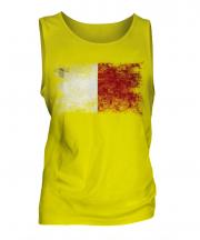 Malta Distressed Flag Mens Vest