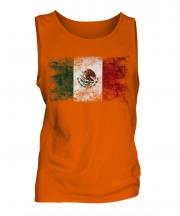 Mexico Distressed Flag Mens Vest