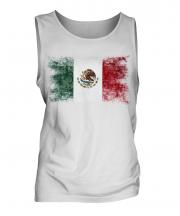 Mexico Distressed Flag Mens Vest