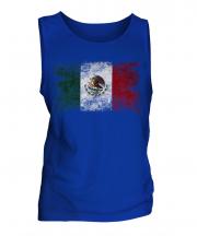 Mexico Distressed Flag Mens Vest