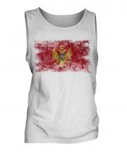 Montenegro Distressed Flag Mens Vest