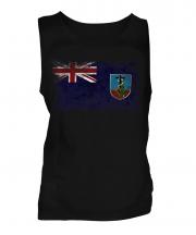 Montserrat Distressed Flag Mens Vest