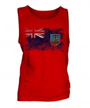 Montserrat Distressed Flag Mens Vest