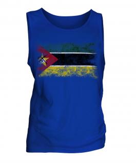 Mozambique Distressed Flag Mens Vest