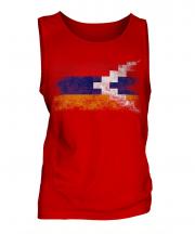 Nagorno-Karabakh Republic Distressed Flag Mens Vest