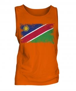 Namibia Distressed Flag Mens Vest