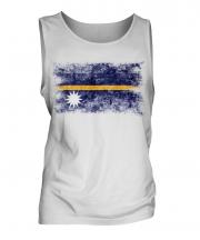 Nauru Distressed Flag Mens Vest