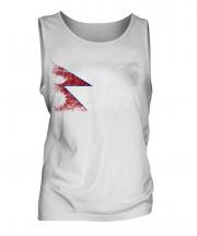 Nepal Distressed Flag Mens Vest