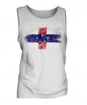 Netherlands Antilles Distressed Flag Mens Vest