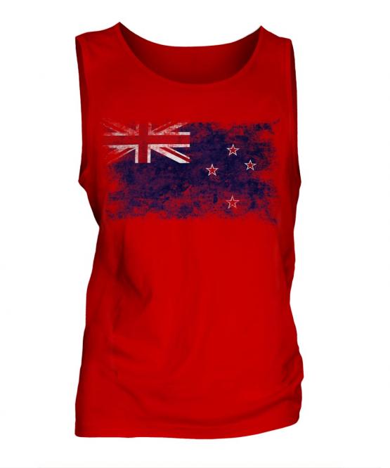 New Zealand Distressed Flag Mens Vest
