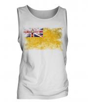 Niue Distressed Flag Mens Vest