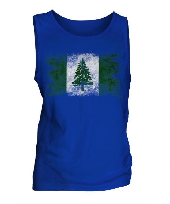 Norfolk Island Distressed Flag Mens Vest