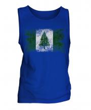Norfolk Island Distressed Flag Mens Vest