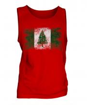 Norfolk Island Distressed Flag Mens Vest