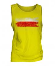 North Ossetia Distressed Flag Mens Vest