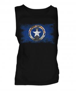 Northern Mariana Islands Distressed Flag Mens Vest