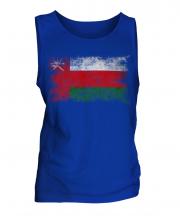 Oman Distressed Flag Mens Vest