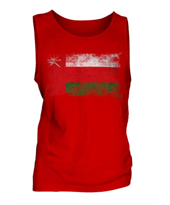 Oman Distressed Flag Mens Vest