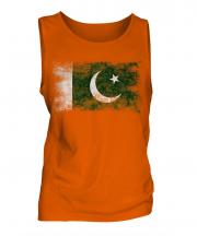 Pakistan Distressed Flag Mens Vest