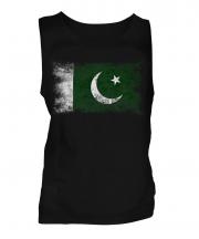 Pakistan Distressed Flag Mens Vest