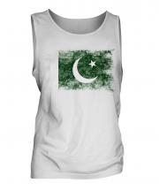 Pakistan Distressed Flag Mens Vest