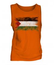 Palestine Distressed Flag Mens Vest