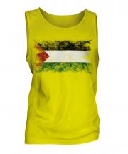 Palestine Distressed Flag Mens Vest