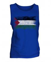 Palestine Distressed Flag Mens Vest