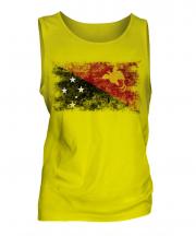Papua New Guinea Distressed Flag Mens Vest