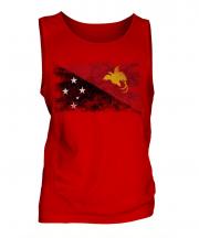 Papua New Guinea Distressed Flag Mens Vest