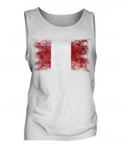 Peru Distressed Flag Mens Vest