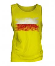 Poland Distressed Flag Mens Vest