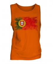 Puerto Rico Distressed Flag Mens Vest