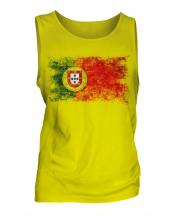 Puerto Rico Distressed Flag Mens Vest