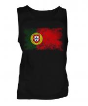 Puerto Rico Distressed Flag Mens Vest