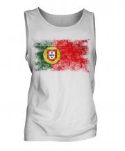 Puerto Rico Distressed Flag Mens Vest