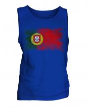 Puerto Rico Distressed Flag Mens Vest