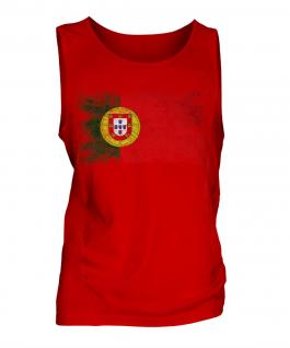 Puerto Rico Distressed Flag Mens Vest