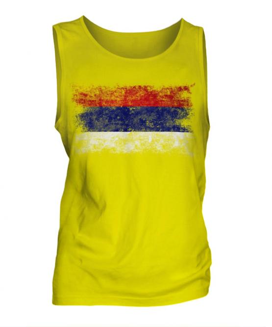Republika Srpska Distressed Flag Mens Vest