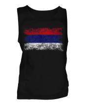 Republika Srpska Distressed Flag Mens Vest