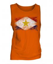 Saba Distressed Flag Mens Vest