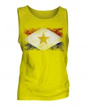 Saba Distressed Flag Mens Vest
