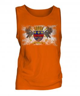 Saint Barthelemy Distressed Flag Mens Vest