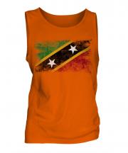 Saint Kitts And Nevis Distressed Flag Mens Vest