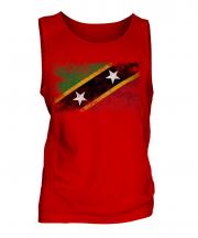 Saint Kitts And Nevis Distressed Flag Mens Vest