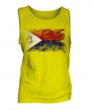Saint Martin Distressed Flag Mens Vest