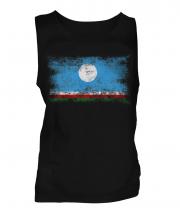 Sakha Republic Distressed Flag Mens Vest
